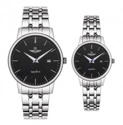Đồng hồ cặp đôi SRWATCH SR1075.1101TE đen