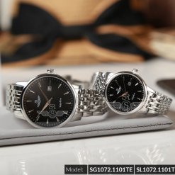 Đồng hồ cặp đôi SRWATCH SR1072.1101TE đen chính hãng