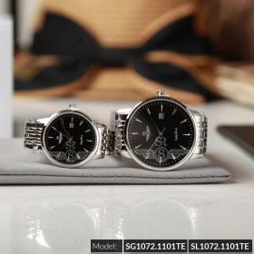 Đồng hồ cặp đôi SRWATCH SR1072.1101TE đen giá tốt