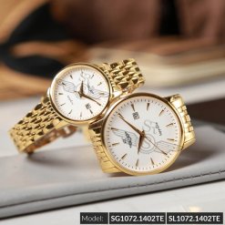 Đồng hồ cặp đôi SRWATCH SR1072.1402TE trắng chính hãng