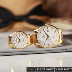 Đồng hồ cặp đôi SRWATCH SR1072.1402TE trắng giá tốt