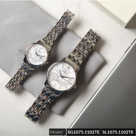 Đồng hồ cặp đôi SRWATCH SR1075.1102TE trắng cao cấp