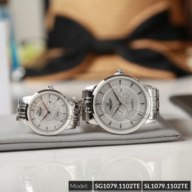 Đồng hồ cặp đôi SRWATCH SR1079.1102TE trắng giá tốt