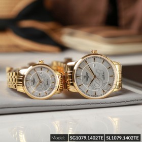 Đồng hồ cặp đôi SRWATCH SR1079.1402TE trắng giá tốt