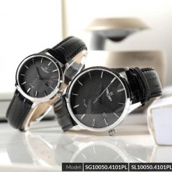 Đồng hồ cặp đôi SRWATCH SR10050.4101PL đen-2