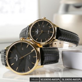 Đồng hồ cặp đôi SRWATCH SR10050.4601PL đen-2