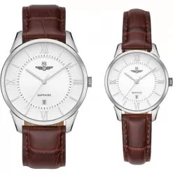 Đồng hồ cặp đôi SRWATCH SR80050.4102CF trắng