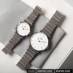 Đồng hồ cặp đôi SRWATCH SR8702.1102 trắng-1