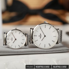 Đồng hồ cặp đôi SRWATCH SR8702.1102 trắng-3