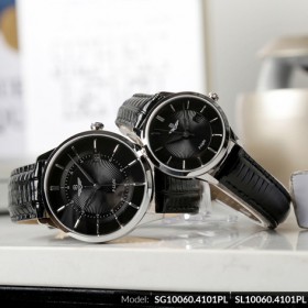 Đồng hồ cặp đôi SRWATCH SR10060.4101PL đen-1