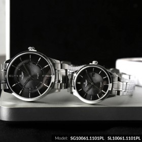 Đồng hồ cặp đôi SRWATCH SR10061.1101PL đen-2