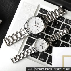 Đồng hồ cặp đôi SRWATCH SR10061.1102PL trắng-1